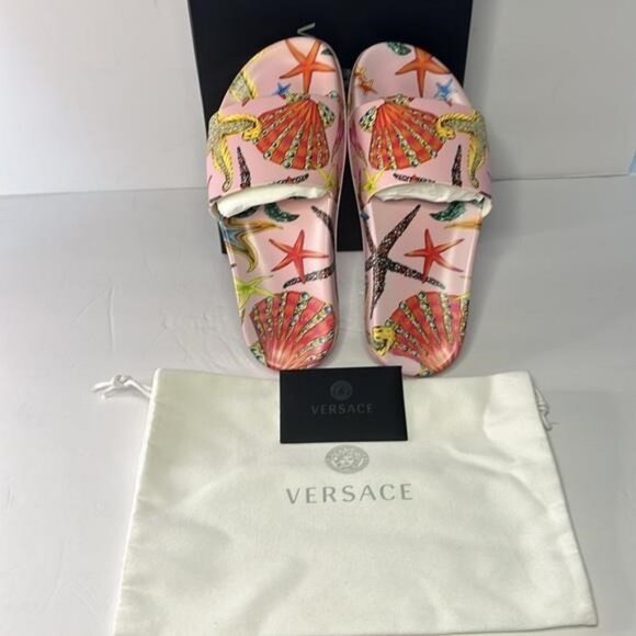 New Authentic Versace Trésor de la Mer Slide Sandal (Women) - Picture 10 of 12